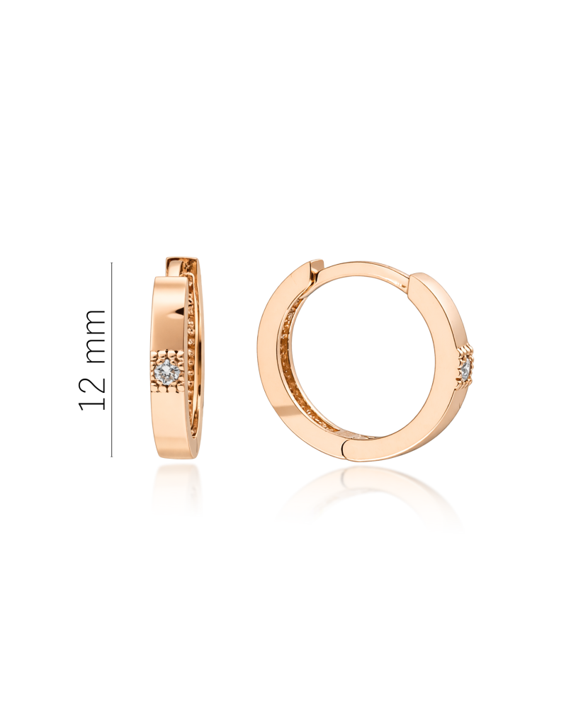 Zelta auskari ar dimantiem