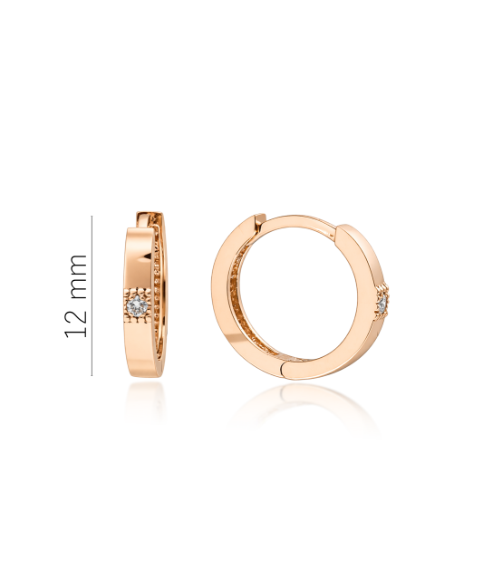 Zelta auskari ar dimantiem