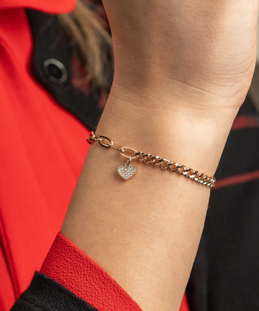 Zelta rokassprādze ar cirkonijiem