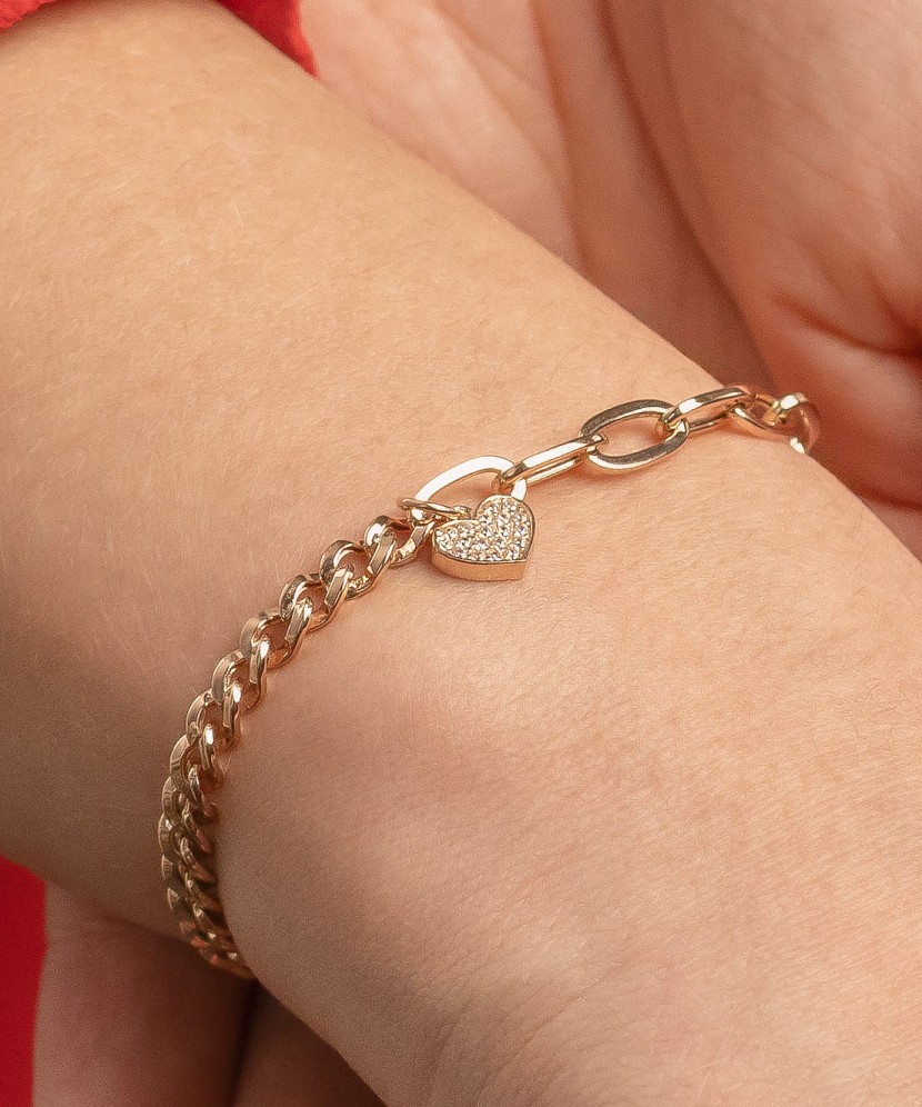 Zelta rokassprādze ar cirkonijiem