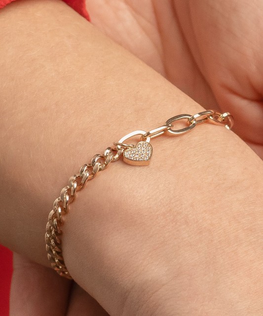 Zelta rokassprādze ar cirkonijiem