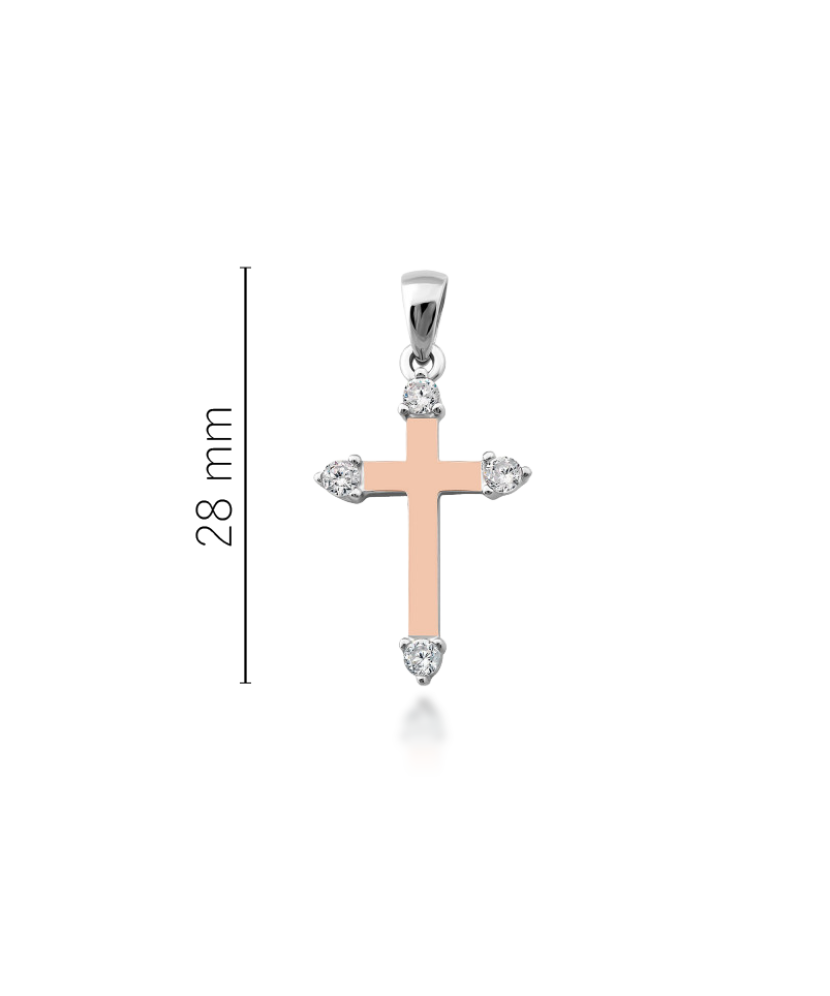 Позолоченная серебряная подвеска с цирконами