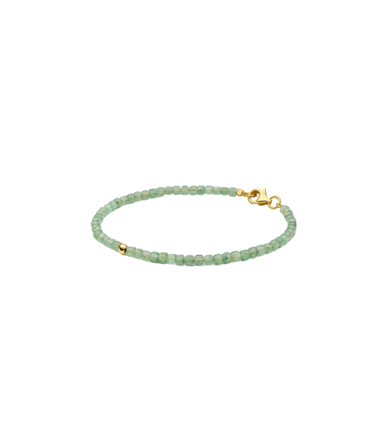 Rokassprādze ar ahātu un apzeltītu sudrabu