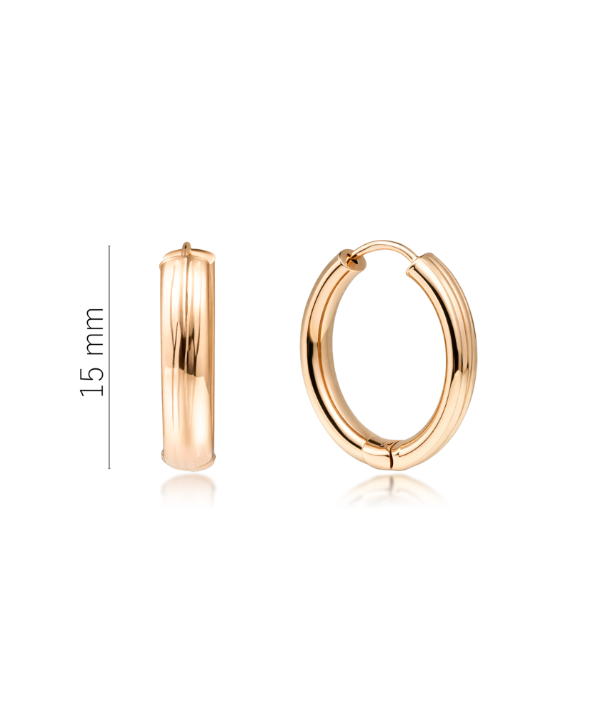 Золотые серьги с гравировкой