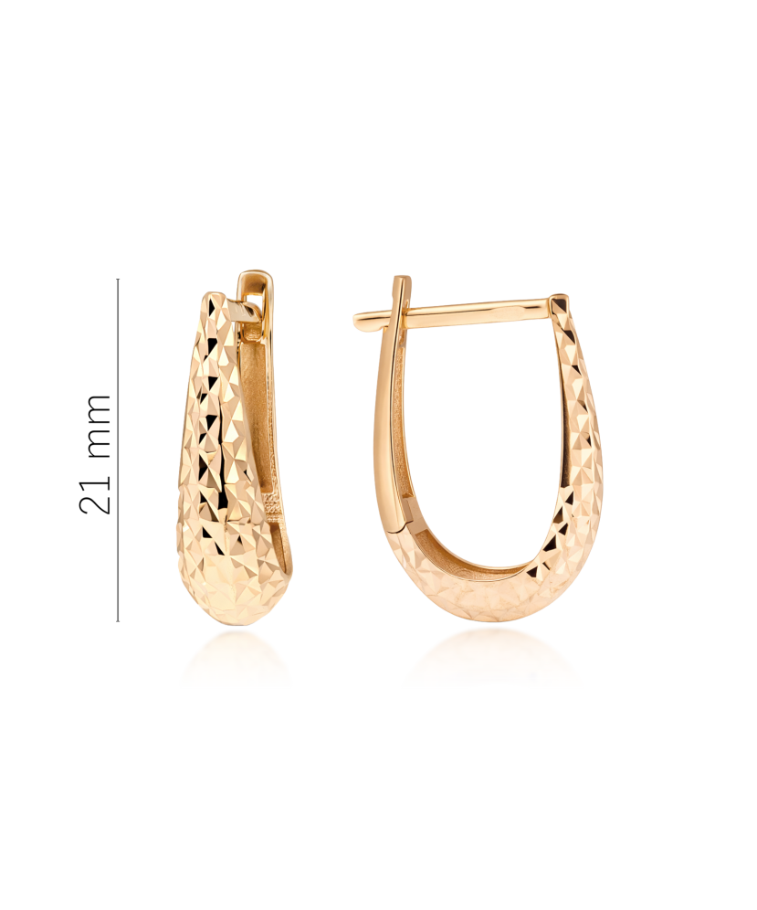 Zelta gravēti auskari