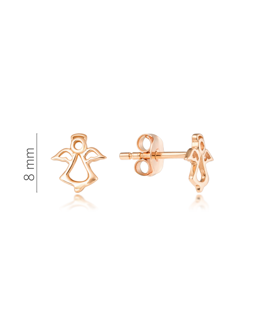 Золотые серьги "ангелочек"