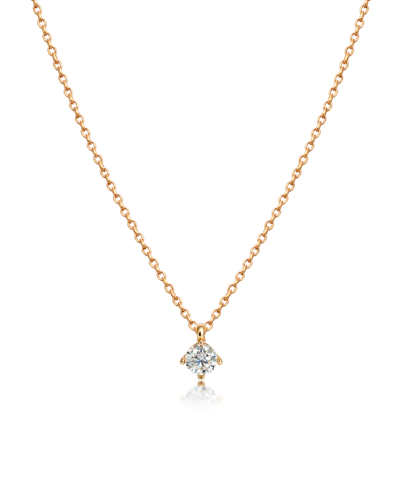 Zelta ķēdīte ar cirkonija piekariņu