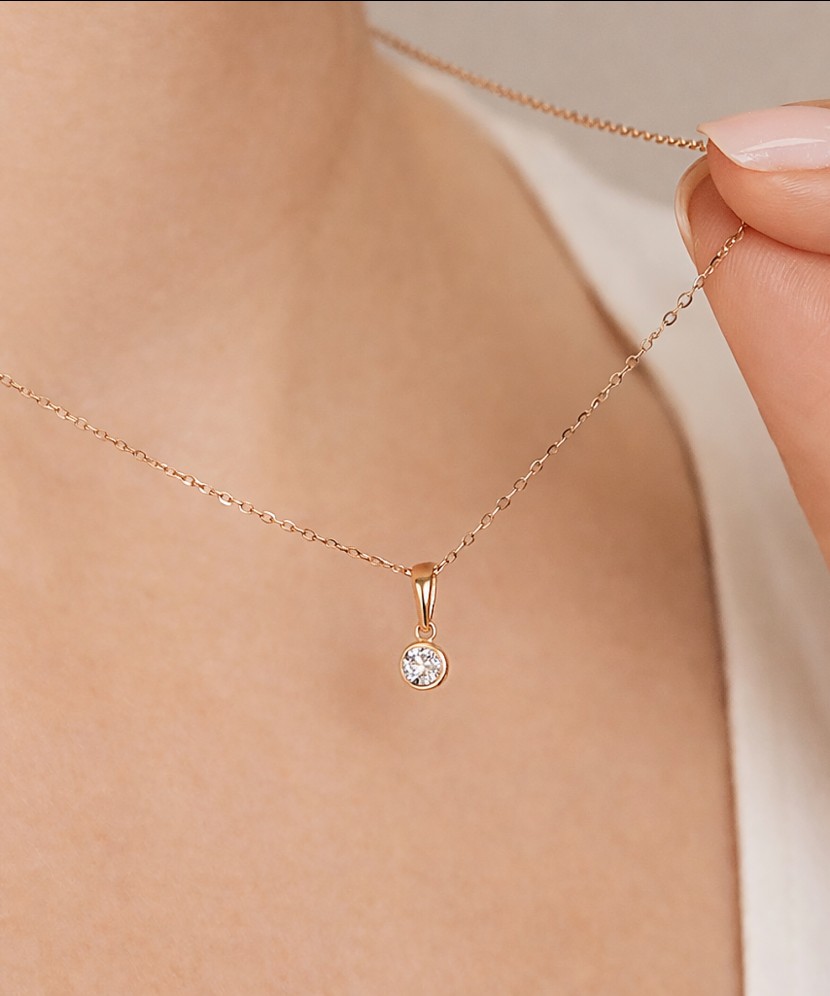 Zelta piekariņš ar cirkoniju