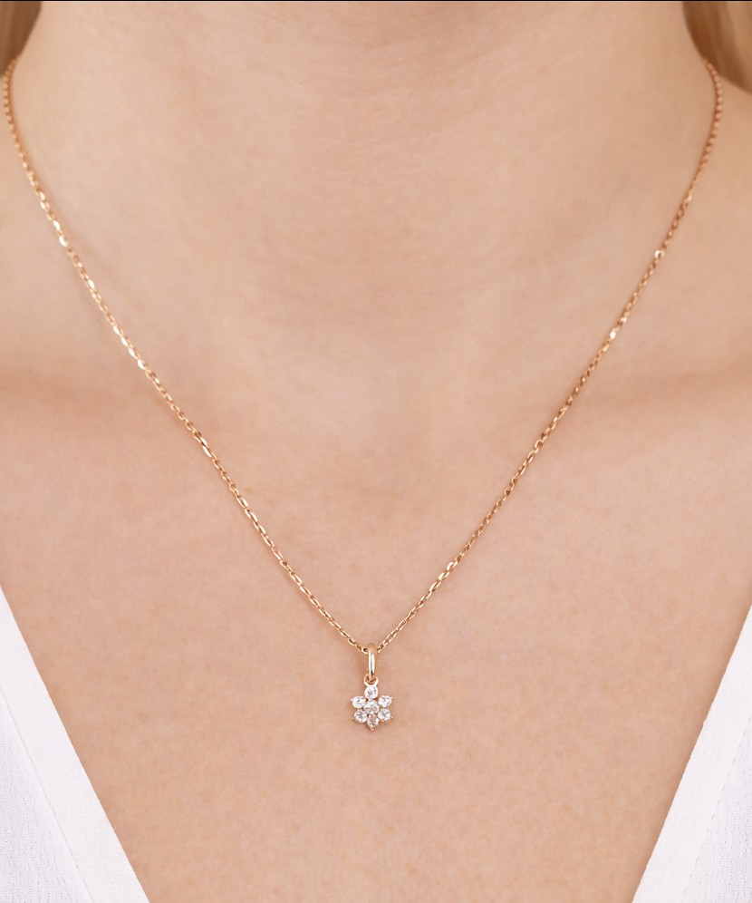 Zelta piekariņš ar cirkonijiem