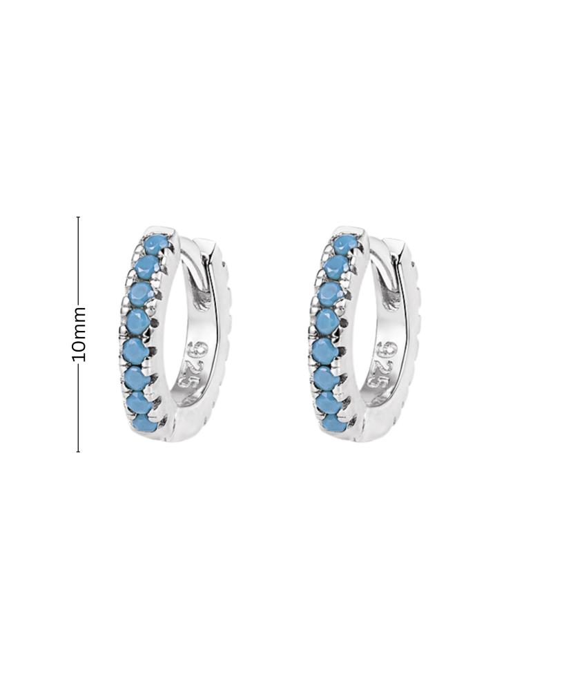 Bērnu sudraba auskari ar cirkoniju