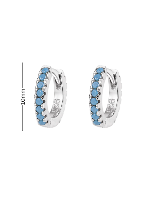 Детские серебряные серьги с цирконием