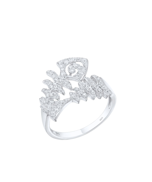 Sudraba gredzens ar cirkonijiem