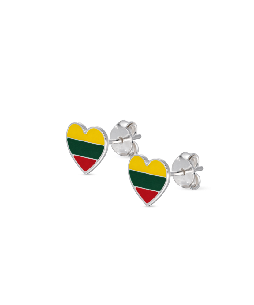 Sudraba auskari ar emalju