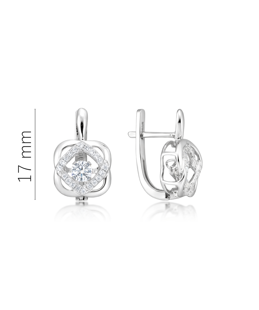 Sudraba auskari ar cirkonijiem