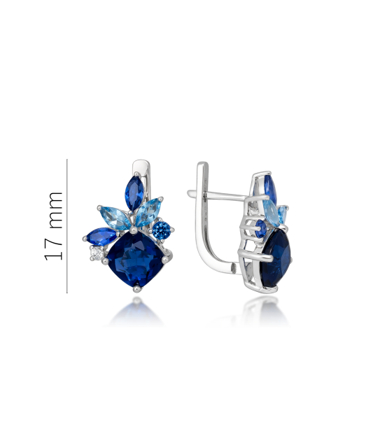 Sudraba auskari ar cirkonijiem