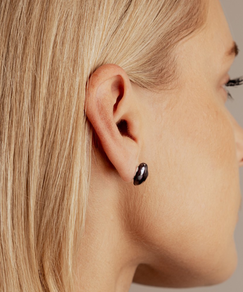 Sudraba auskari ar pērlēm