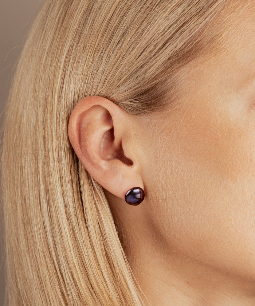 Sudraba auskari ar pērlēm