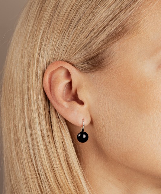 Sudraba auskari ar dabīgām pērlēm - Goldinga