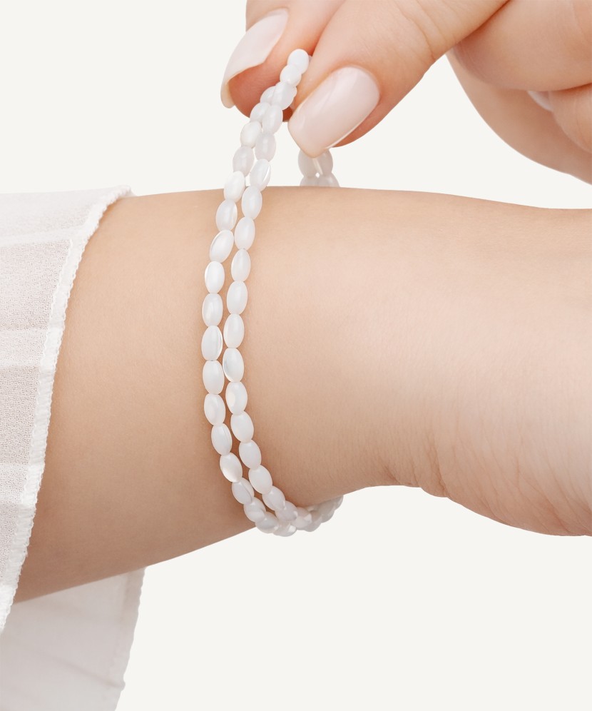 Sudraba rokassprādze ar Pērļu māti - Goldinga