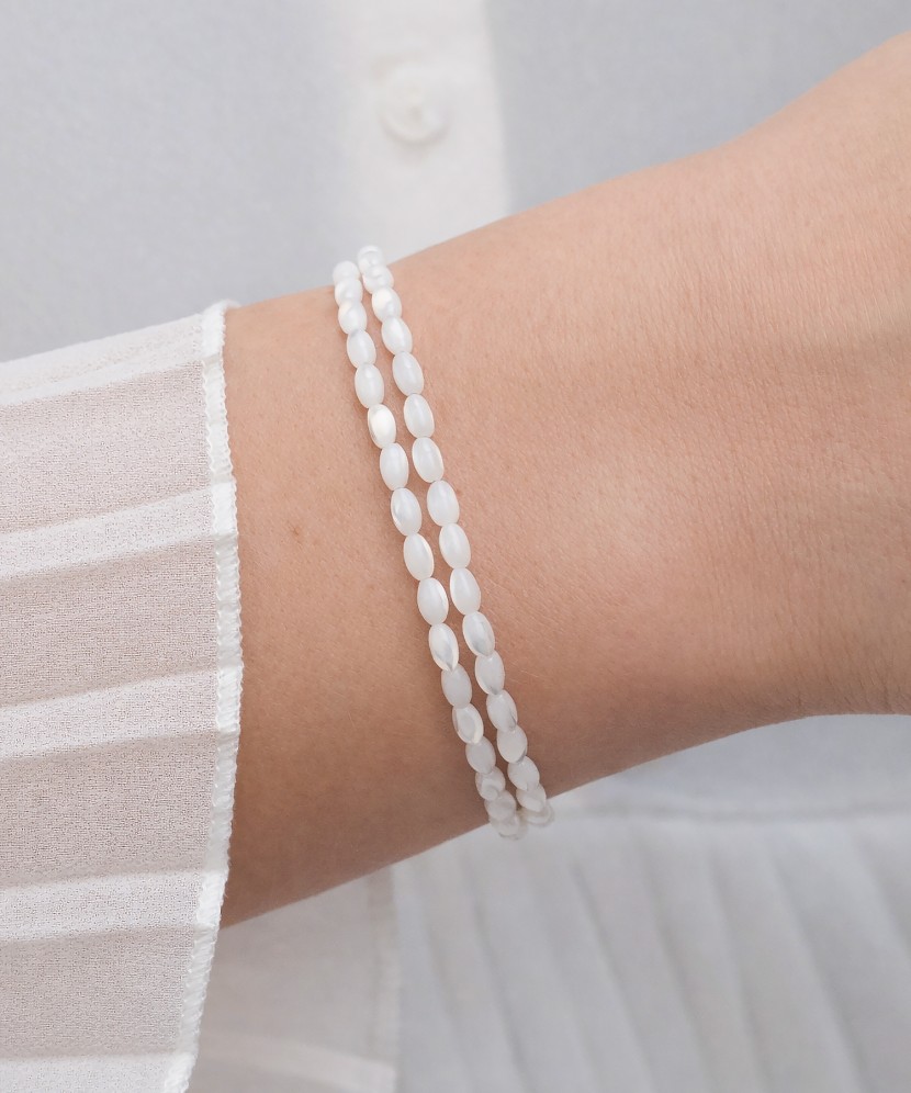 Sudraba rokassprādze ar Pērļu māti - Goldinga