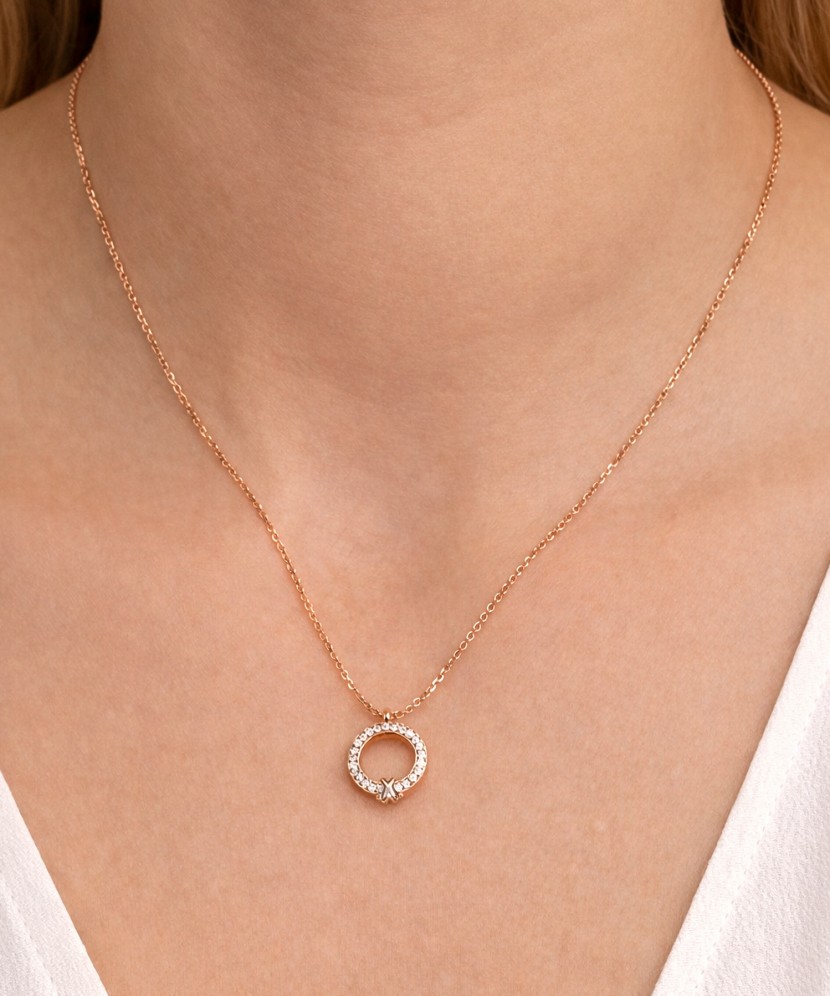 Apzeltīts sudrabs ķēdīte ar piekariņu