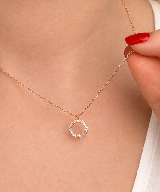 Цепь из позолоченного серебра с подвеской