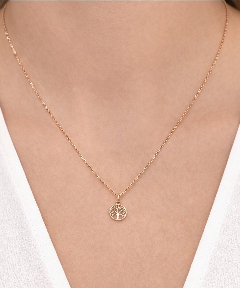 Zelta piekariņš ar cirkonijiem "Dzīvības koks"