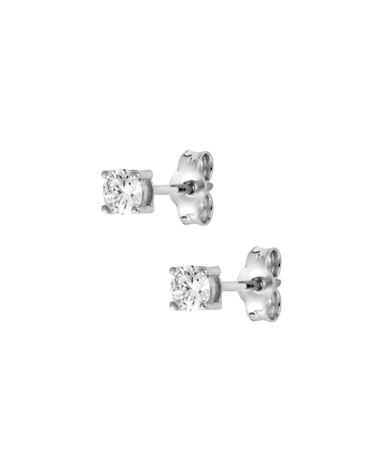 Baltā zelta auskari ar cirkonijiem