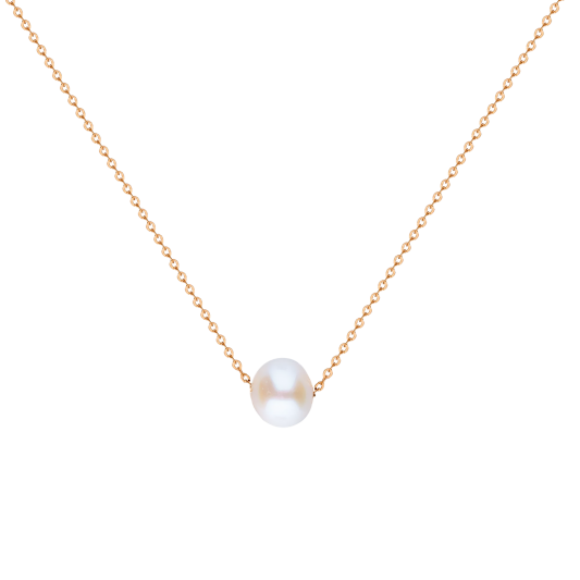 Zelta ķēdīte ar pērles piekariņu