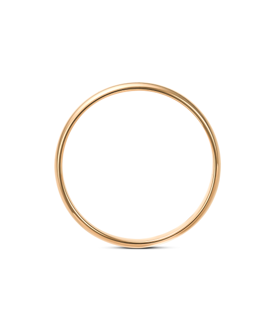 Zelta laulības gredzens ar dimantu 5 mm un komfortu