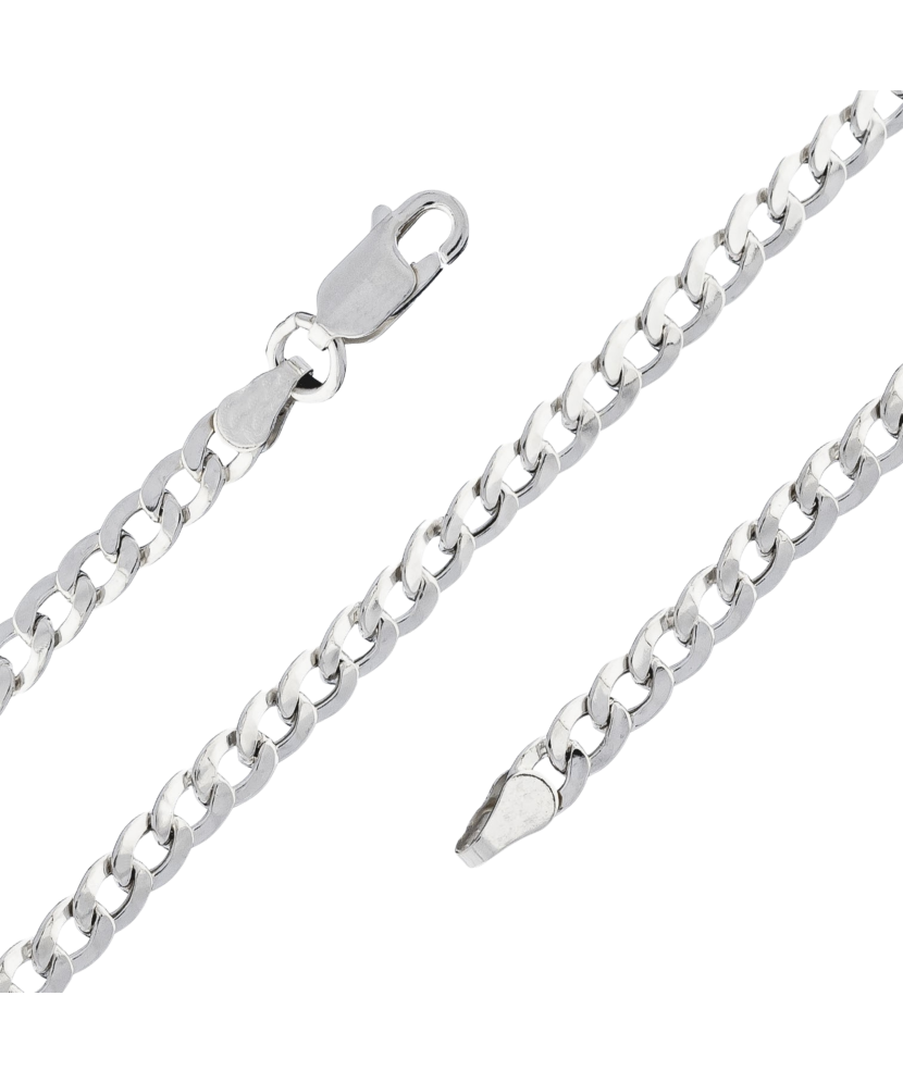 Sudraba rokassprādze "Curb" - Goldinga