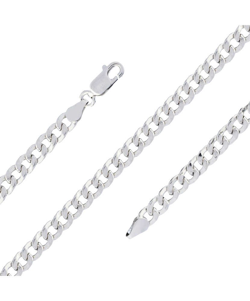 Sudraba rokassprādze "Curb" - Goldinga