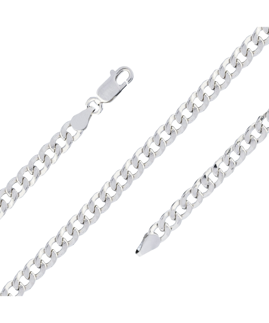 Sudraba rokassprādze "Curb" - Goldinga