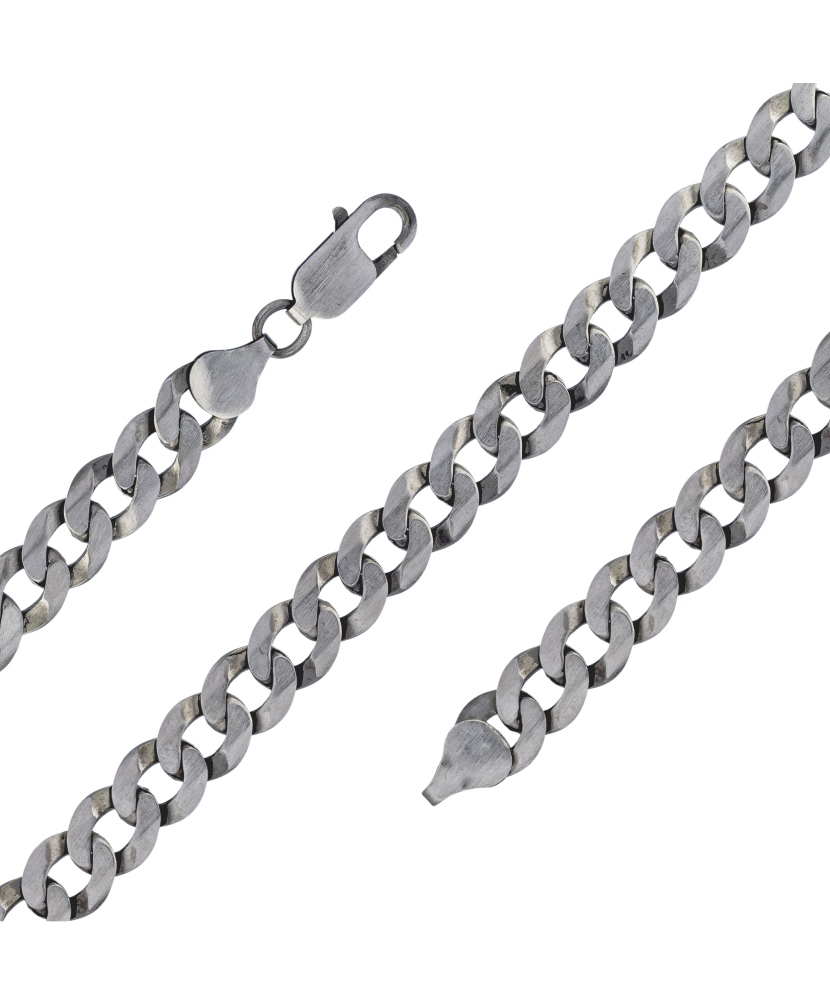 Серебряный браслет "Curb"