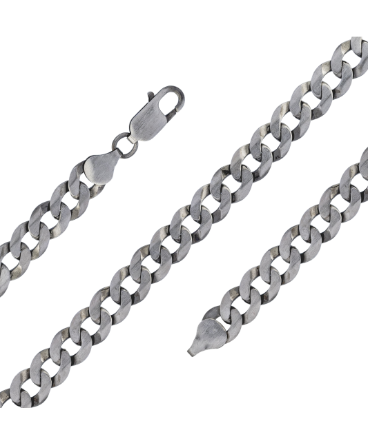 Sudraba rokassprādze "Curb" - Goldinga