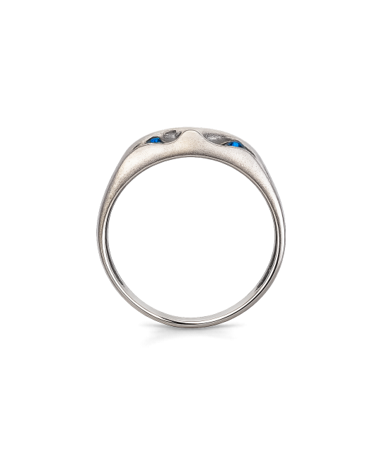 Sudraba gredzens ar kristāliem