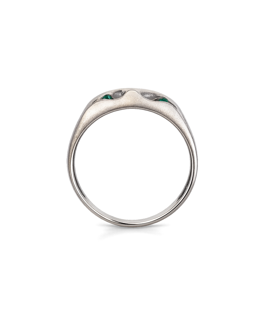 Sudraba gredzens ar kristāliem