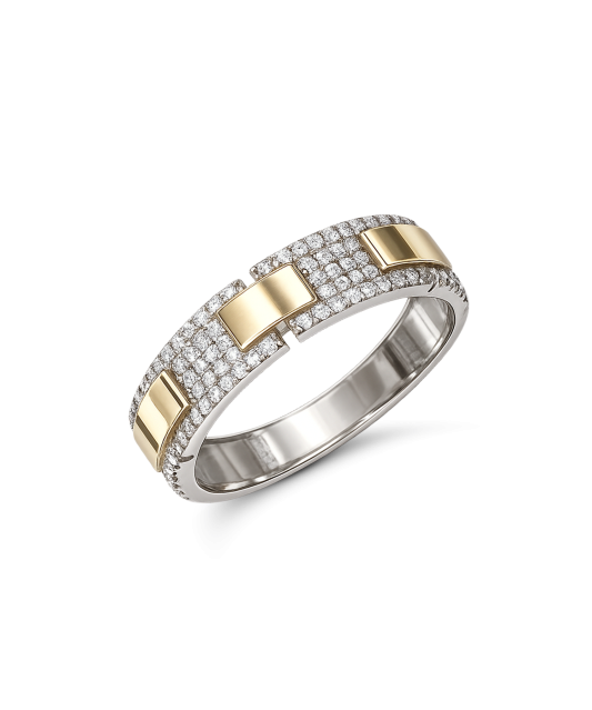 Apzeltīts sudraba gredzens ar cirkoniem