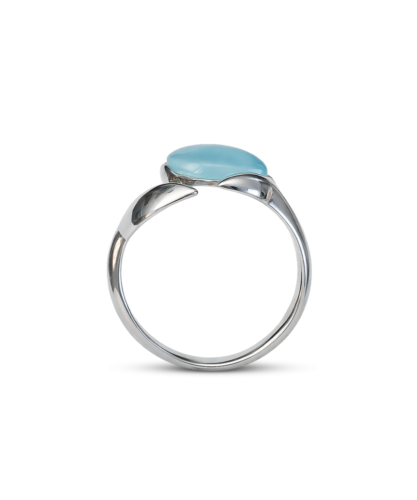 Серебряное кольцо с агатом