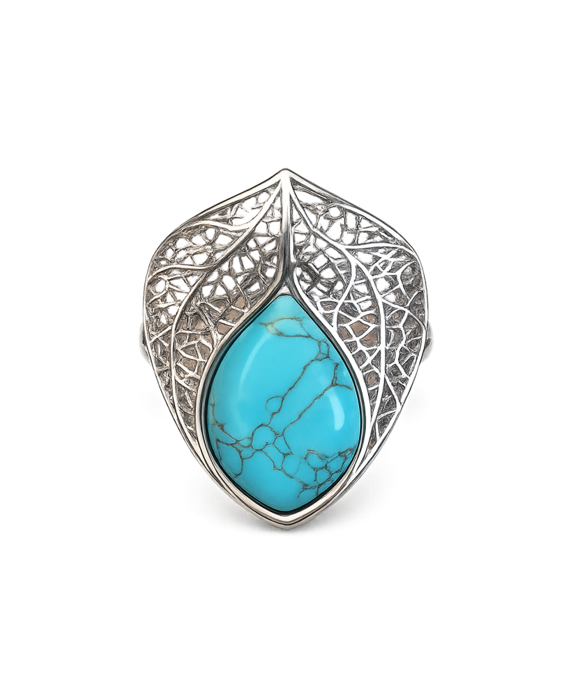 Серебряное кольцо с бирюзой