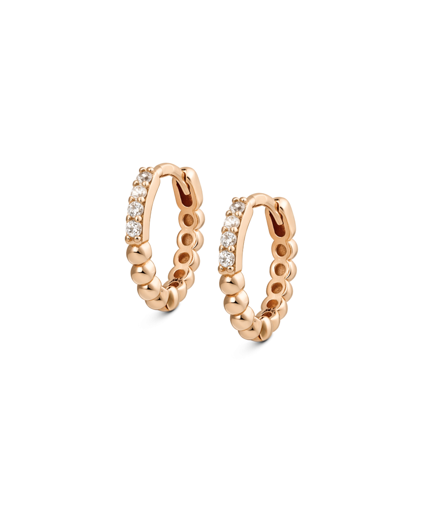 Zelta auskari ar cirkonijiem