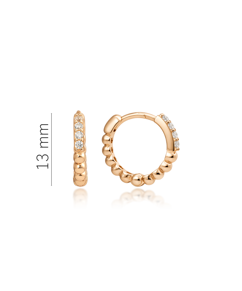 Zelta auskari ar cirkonijiem