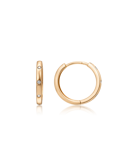 Zelta auskari ar cirkonijiem