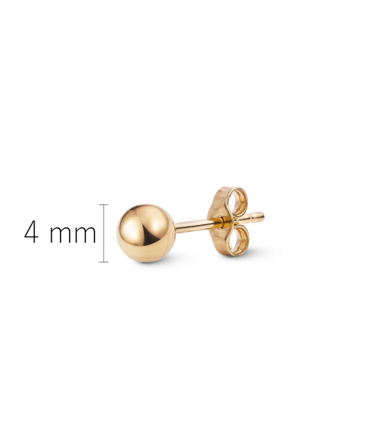 Zelta auskars 4 mm (1 gab.)