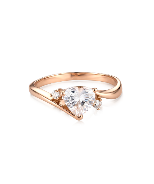 Zelta gredzens ar cirkonijiem