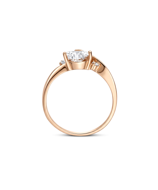 Zelta gredzens ar cirkonijiem