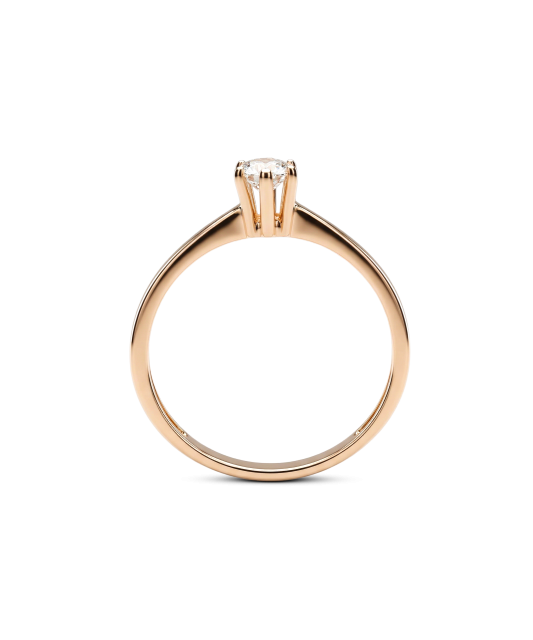 Золотое кольцо с цирконами