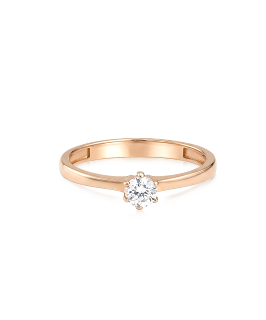 Zelta gredzens ar cirkonijiem