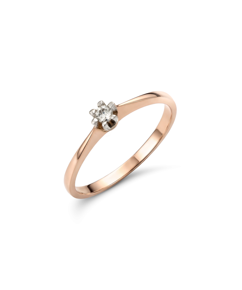 Zelta gredzens ar cirkonijiem