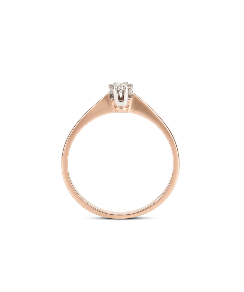 Zelta gredzens ar cirkonijiem